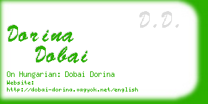 dorina dobai business card